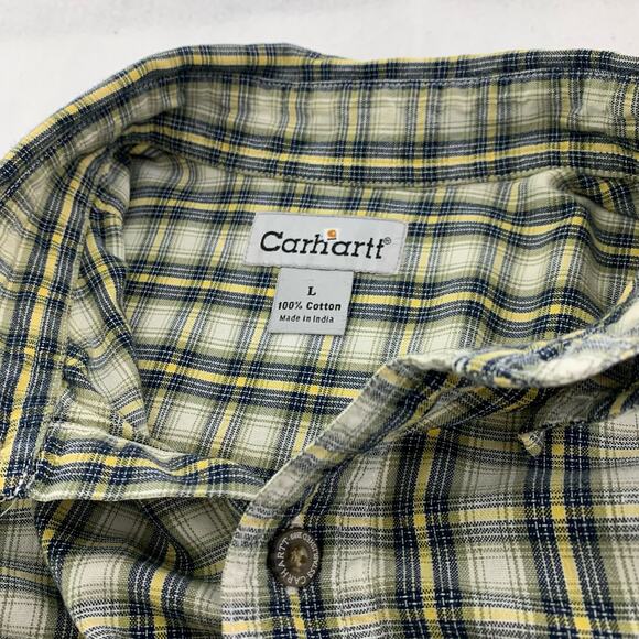Carhartt Short Sleeve Casual Button Down Shirt Size L - Picture 3 of 9